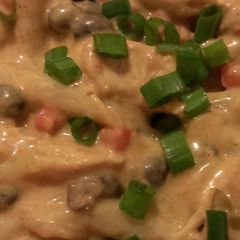 Chicken enchilada pasta casserole A picture of Chicken enchilada pasta casserole.