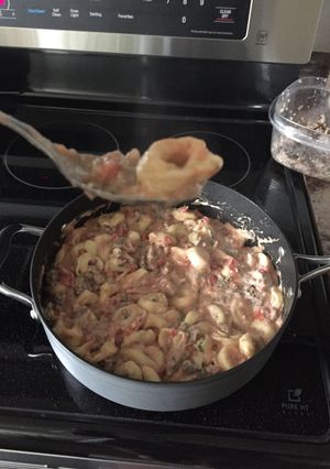 A picture of Creamy Sausage Tomato Tortellini.