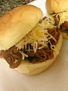 A picture of Slow cooker BBQ Pulled beef.
