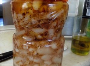 Una foto de Porotos al escabeche