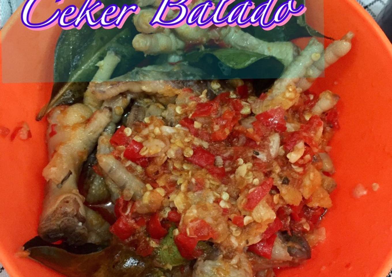 Ceker Balado 🍗🌶