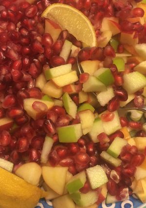 A picture of Apple Pomegranate Power Salad.