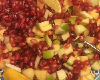 Easy Fast Cooking Apple Pomegranate Power Salad Delicious and Healthy