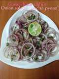 Onion salad (' laccha pyaaz')