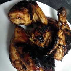 A picture of Grilled Lemon Chicken with your favorite barbecue sauce.
