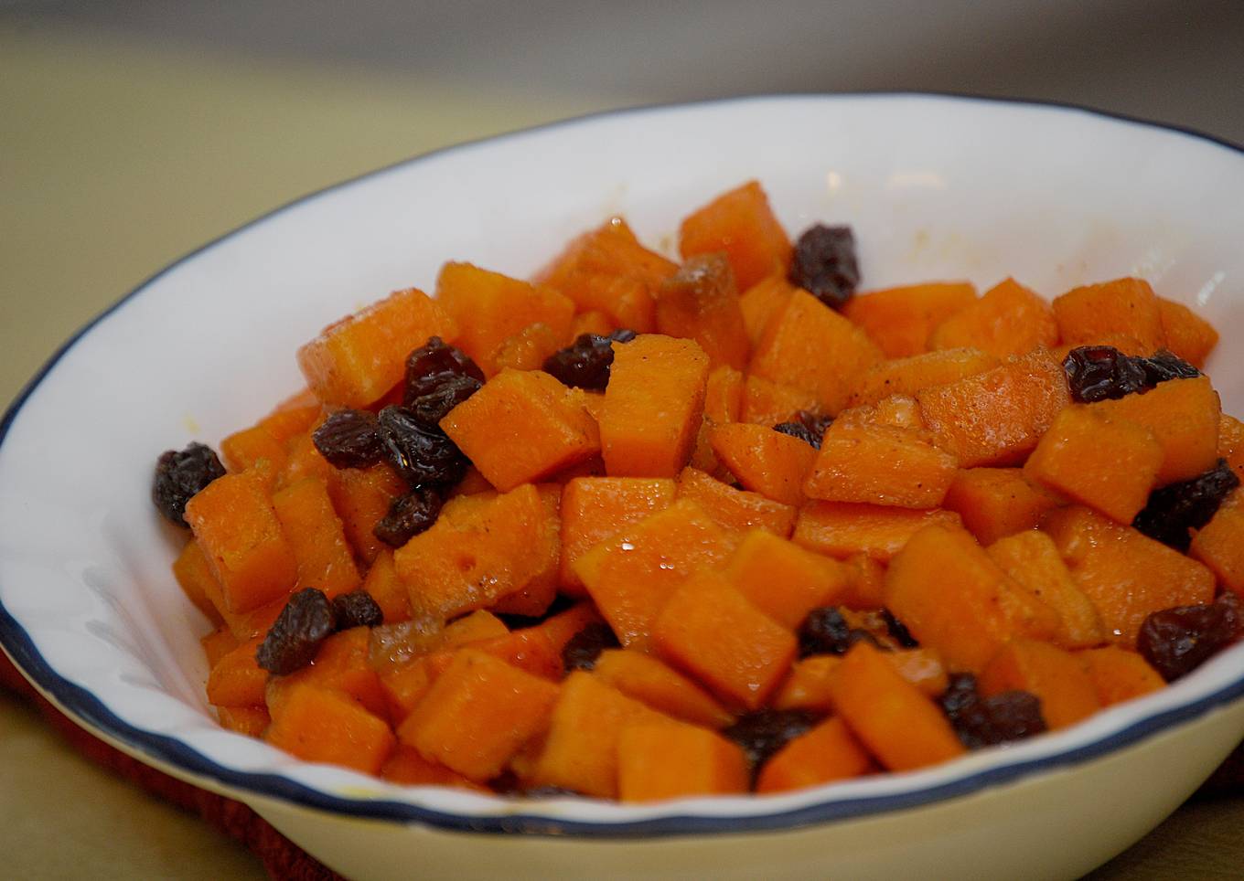 Maple Bourbon Glazed Sweet Potatoes