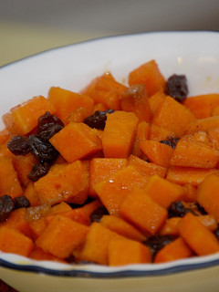 A picture of Maple Bourbon Glazed Sweet Potatoes.
