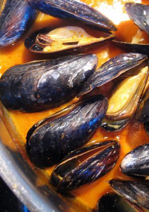 A picture of Thai Curry Mussels.