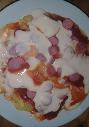 Una foto de Tortilla de papa al microondas