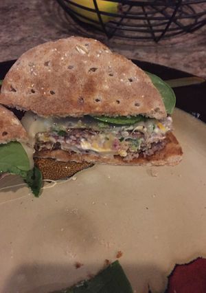 A picture of Jalapeño Cheddar Burgers.