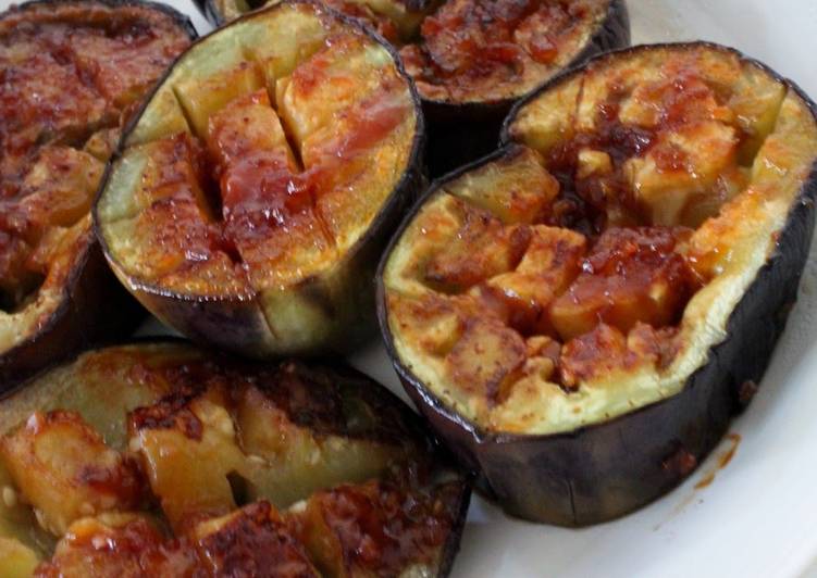 Steps to Make Award-winning Summer Eggplant with Soy Sauce Malt and Ketchup Sauce