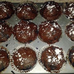 A picture of Egg and dairy free Vegan and Vegetarian chocolate cake/cupcakes.