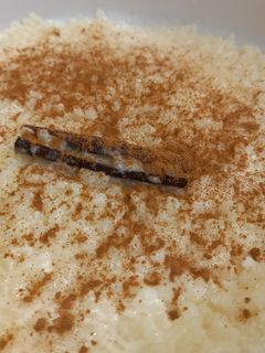 Una foto de Arroz con leche. (postre)
