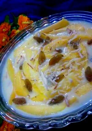 A picture of Mango custard.