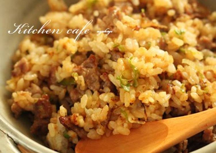 Leek, Pork, and Miso Fried Rice