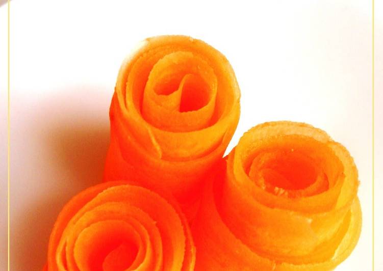 Recipe of Favorite Vivid Carrot Ribbon Flowers