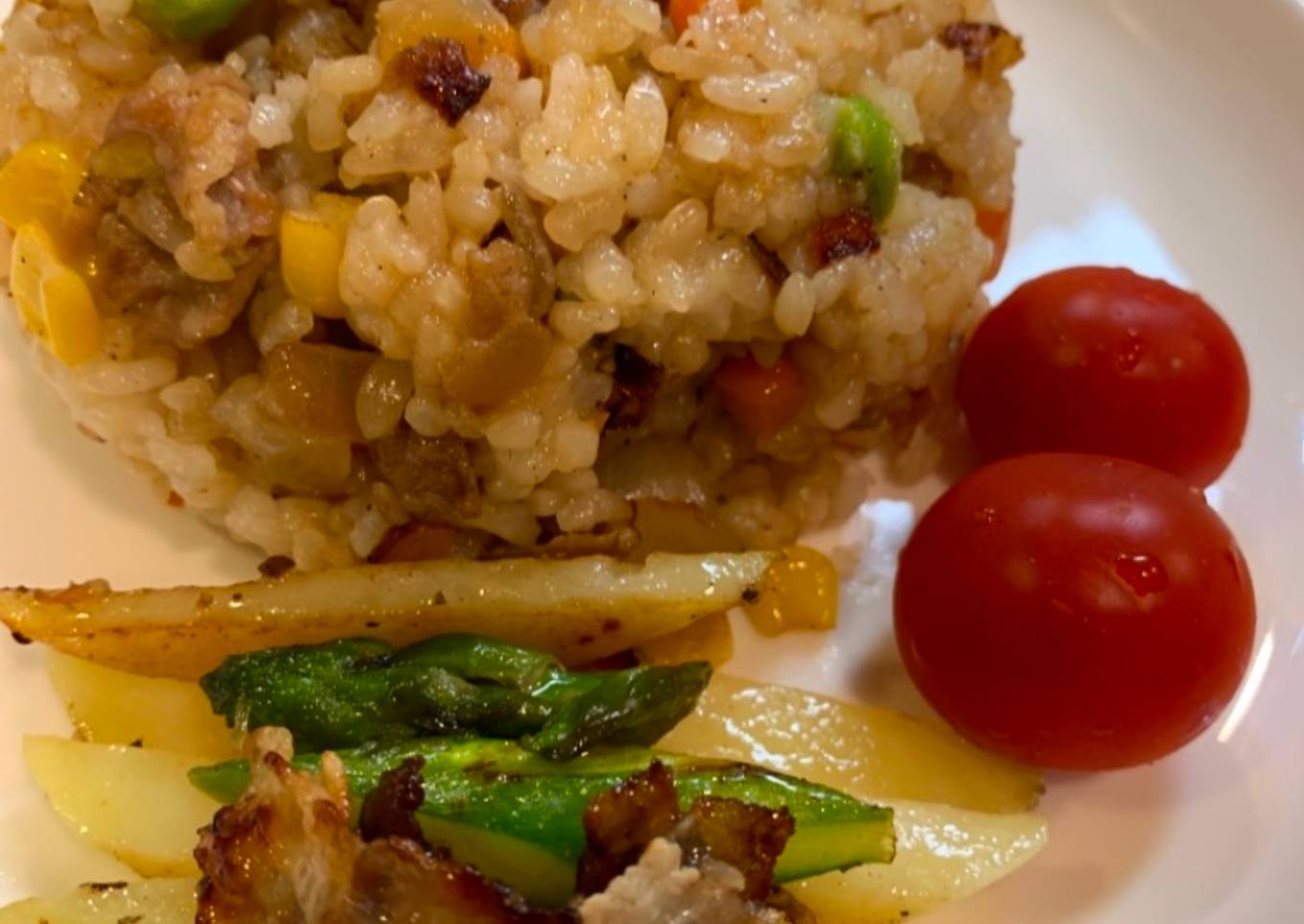 Nasi Goreng Colorful kala tidak ada ide dan harus buat makanan bergizi