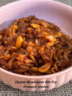 A picture of Oyster Mushroom Stir Fry.