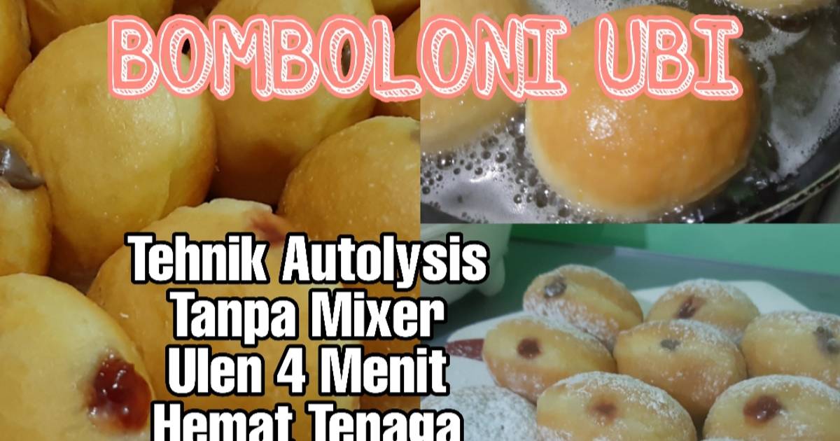 Resep Donat Ubi Bomboloni Tehnik Autolysis Oleh Vina Elvi Farihah Cookpad