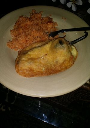 A picture of Chilles Rellenos.