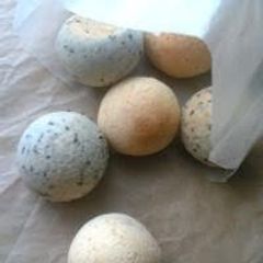 Tofu and Cheese, Two Kinds of Chewy Pão de Queijo A picture of Tofu and Cheese, Two Kinds of Chewy Pão de Queijo.