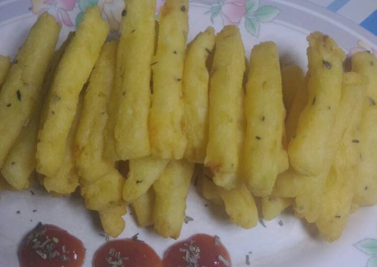 Cara Gampang Menyiapkan Potato Chees Stick / Kentang goreng, Menggugah Selera