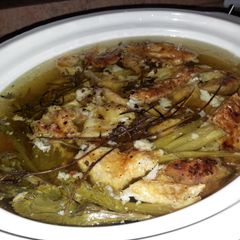 A picture of Crockpot Chicken Stock.