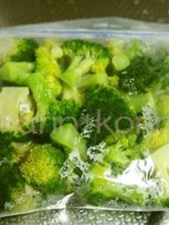 A picture of Frozen Microwaved Broccoli.