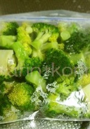 A picture of Frozen Microwaved Broccoli.