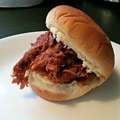 A picture of Tinklee's Easy Shredded BBQ Chicken Sliders.