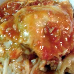 A picture of ravioli pasta.
