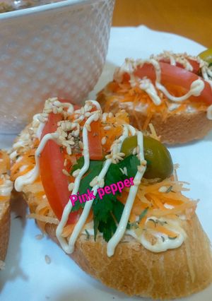 صورة لوصفة مقبلة بالخبز 🥖 و الجزر 🥕