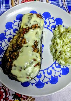 Una foto de Berenjenas rellenas