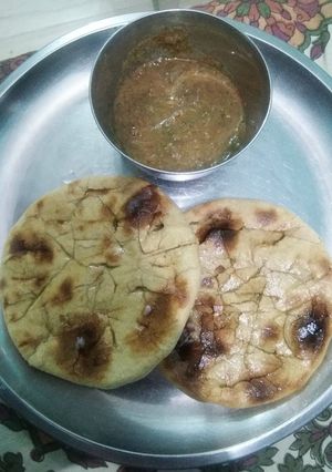 A picture of Tandoori kachori/ litti choka.
