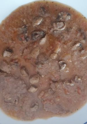 Una foto de Fricandó de ternera