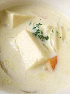 A picture of Freeze-Dried Tofu and Soy Milk Soup.