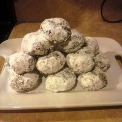 A picture of Chocolate and coconut surprise cookies.