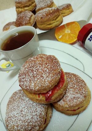 A picture of Orange English tea scones.