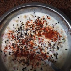 A picture of Boondi Raita.