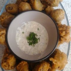 My Curried battered Beef Meatballs. ☺ A picture of My Curried battered Beef Meatballs. ☺.