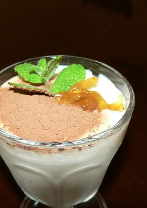 A picture of Yuzu and Chocolate Yogurt.