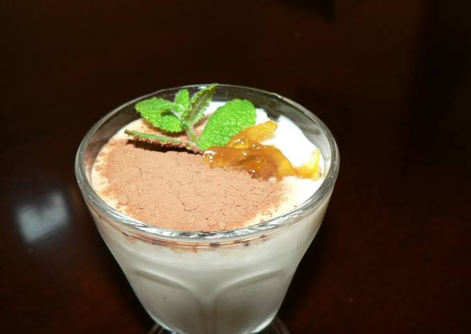 Recipe of Quick Yuzu and Chocolate Yogurt