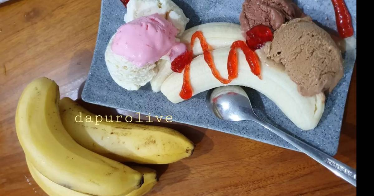 Resep Banana Split Oleh Dapur Olive - Cookpad