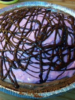 A picture of Strawberry Lemonade Ice Cream Pie.