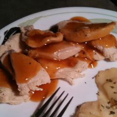 A picture of Apple Soy Topping.