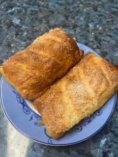 Una foto de Torrijas de pan de leche en freidora de aire
