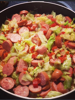 A picture of Sausage And Rotel Cabbage.