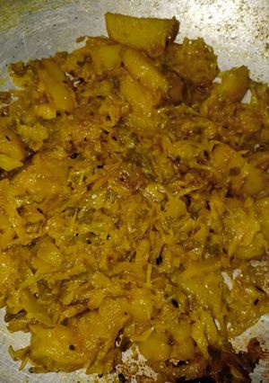 A picture of Cabbage stir fry.