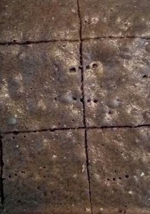 Una foto de Brownie con cacao
