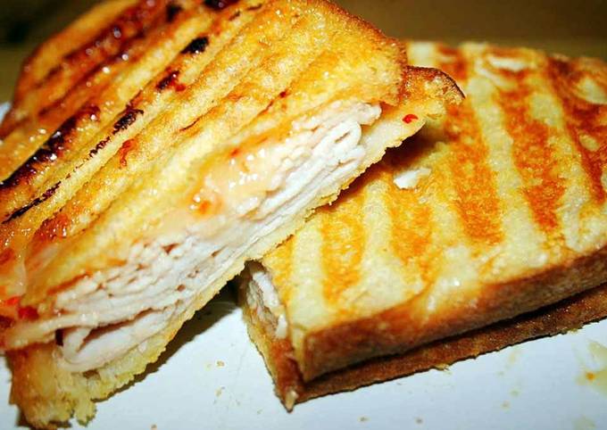 White Cheddar Apple Turkey Panini